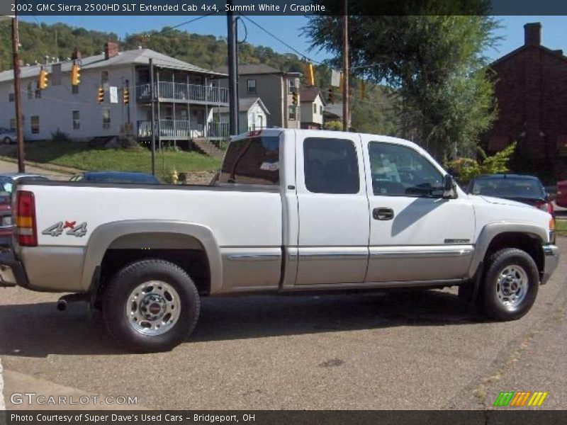 Summit White / Graphite 2002 GMC Sierra 2500HD SLT Extended Cab 4x4