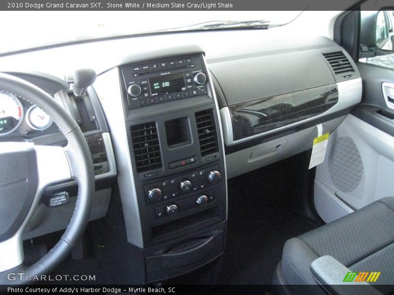 Stone White / Medium Slate Gray/Light Shale 2010 Dodge Grand Caravan SXT