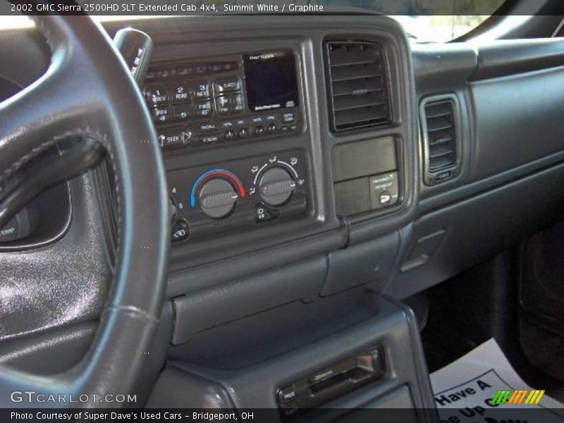 Summit White / Graphite 2002 GMC Sierra 2500HD SLT Extended Cab 4x4