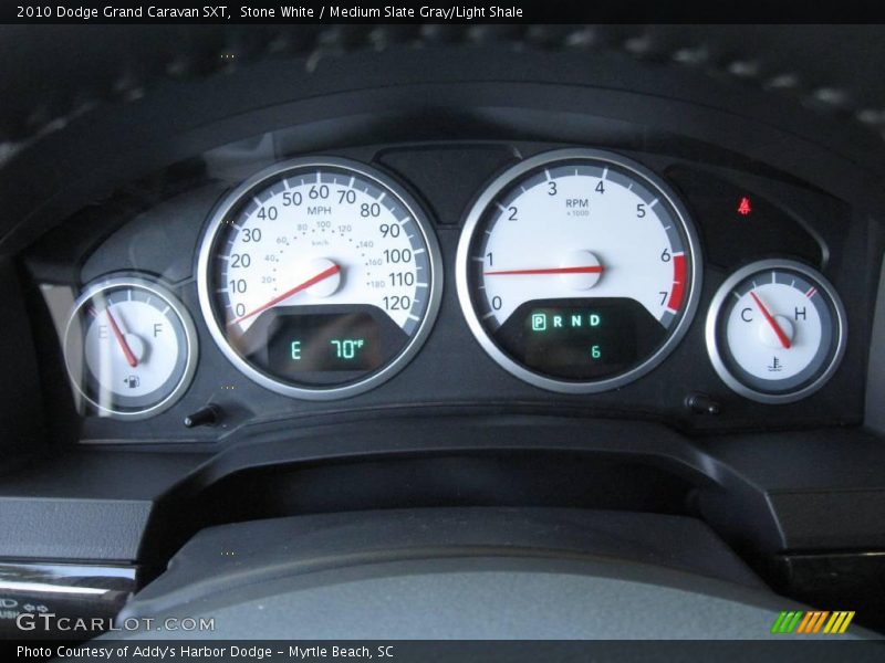 Stone White / Medium Slate Gray/Light Shale 2010 Dodge Grand Caravan SXT