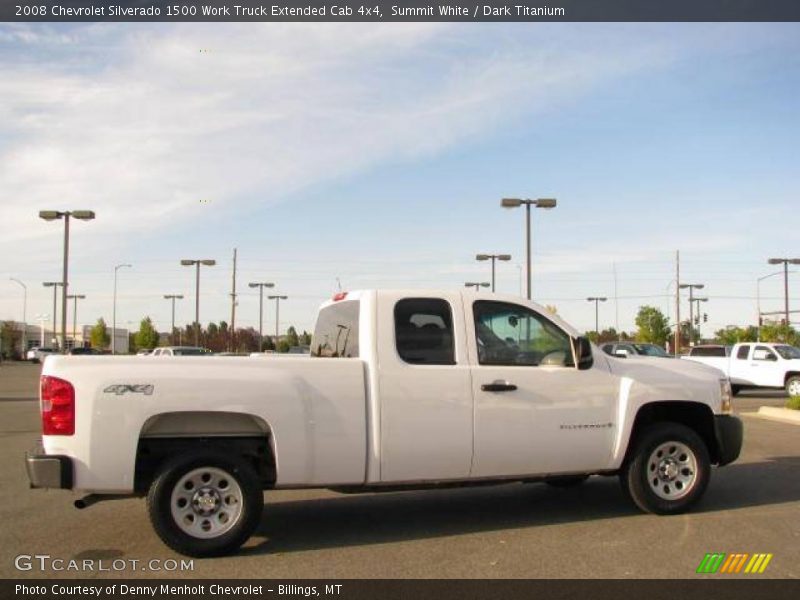 Summit White / Dark Titanium 2008 Chevrolet Silverado 1500 Work Truck Extended Cab 4x4