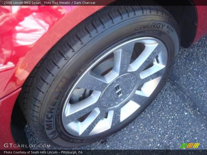 Vivid Red Metallic / Dark Charcoal 2008 Lincoln MKZ Sedan