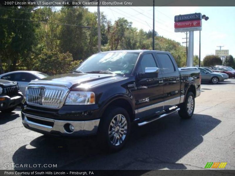 Black Clearcoat / Ebony/Dove Grey 2007 Lincoln Mark LT SuperCrew 4x4