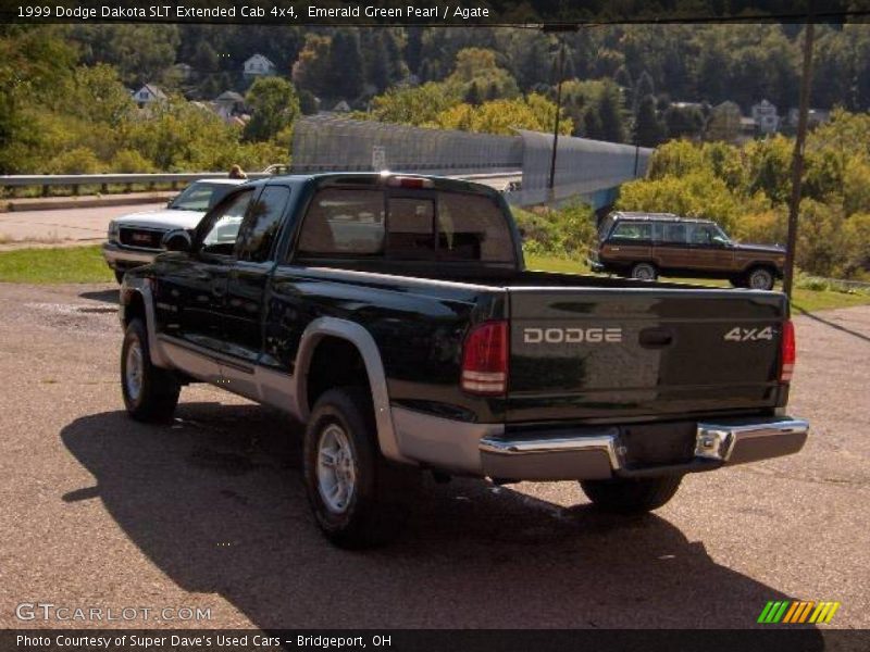 Emerald Green Pearl / Agate 1999 Dodge Dakota SLT Extended Cab 4x4