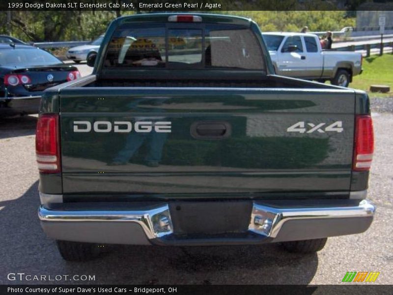 Emerald Green Pearl / Agate 1999 Dodge Dakota SLT Extended Cab 4x4