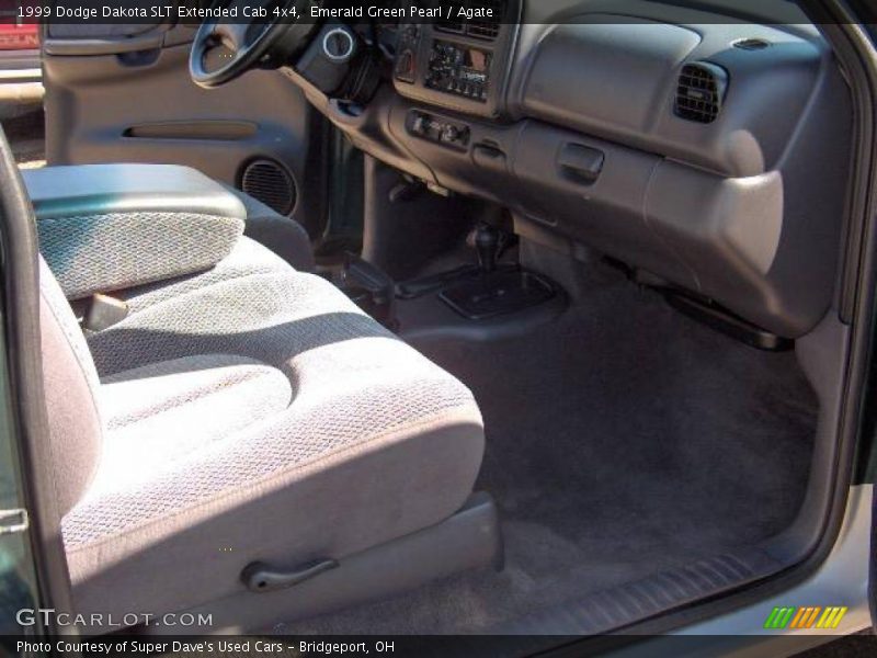 Emerald Green Pearl / Agate 1999 Dodge Dakota SLT Extended Cab 4x4
