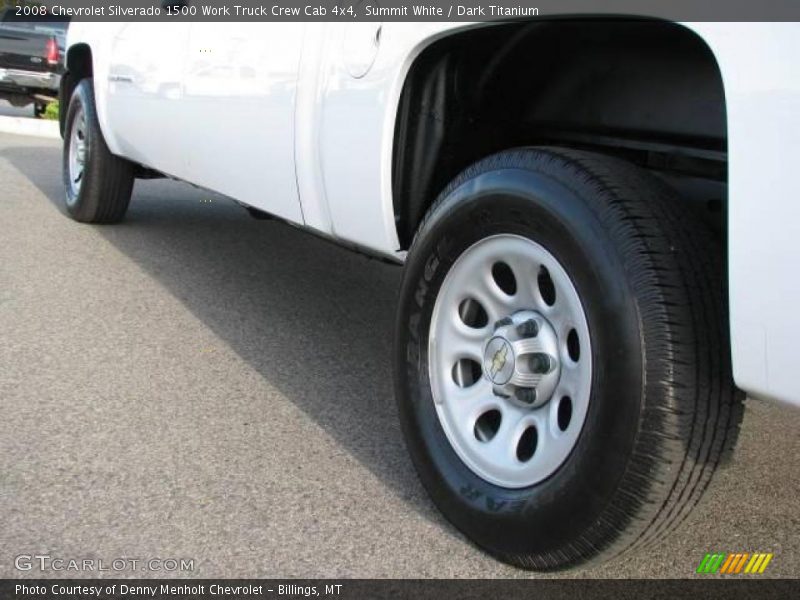Summit White / Dark Titanium 2008 Chevrolet Silverado 1500 Work Truck Crew Cab 4x4