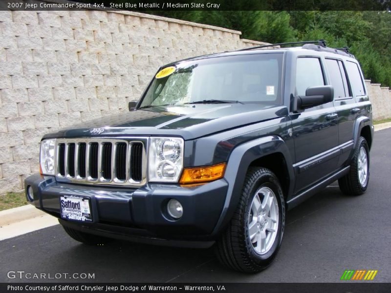 Steel Blue Metallic / Medium Slate Gray 2007 Jeep Commander Sport 4x4