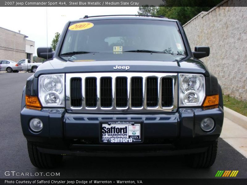 Steel Blue Metallic / Medium Slate Gray 2007 Jeep Commander Sport 4x4
