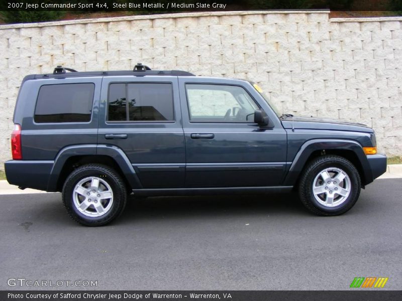 Steel Blue Metallic / Medium Slate Gray 2007 Jeep Commander Sport 4x4