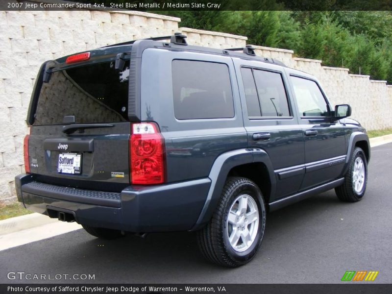 Steel Blue Metallic / Medium Slate Gray 2007 Jeep Commander Sport 4x4