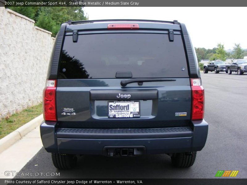 Steel Blue Metallic / Medium Slate Gray 2007 Jeep Commander Sport 4x4