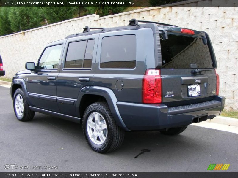Steel Blue Metallic / Medium Slate Gray 2007 Jeep Commander Sport 4x4