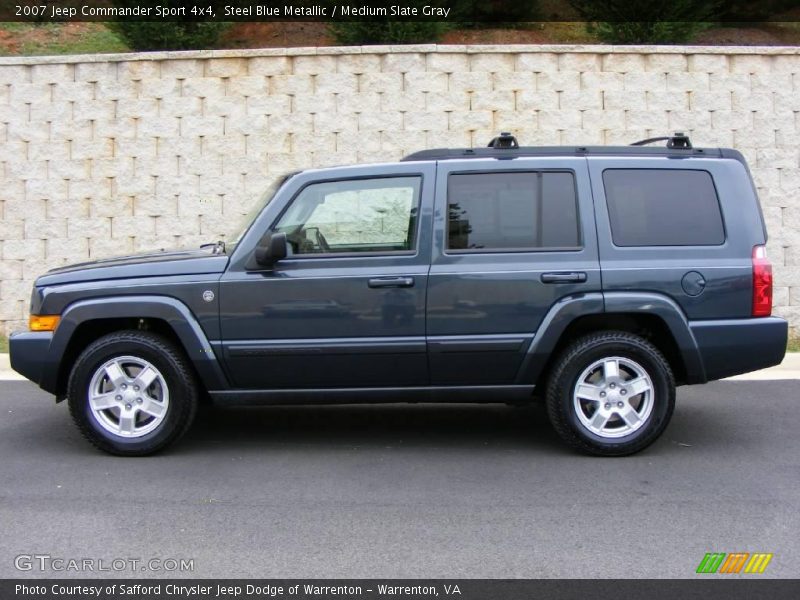 Steel Blue Metallic / Medium Slate Gray 2007 Jeep Commander Sport 4x4