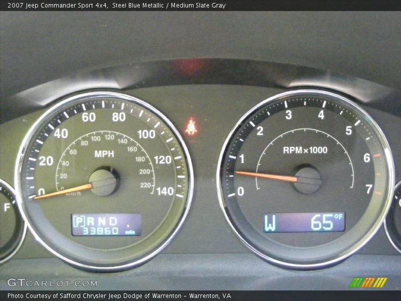 Steel Blue Metallic / Medium Slate Gray 2007 Jeep Commander Sport 4x4