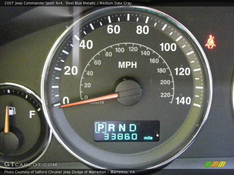 Steel Blue Metallic / Medium Slate Gray 2007 Jeep Commander Sport 4x4
