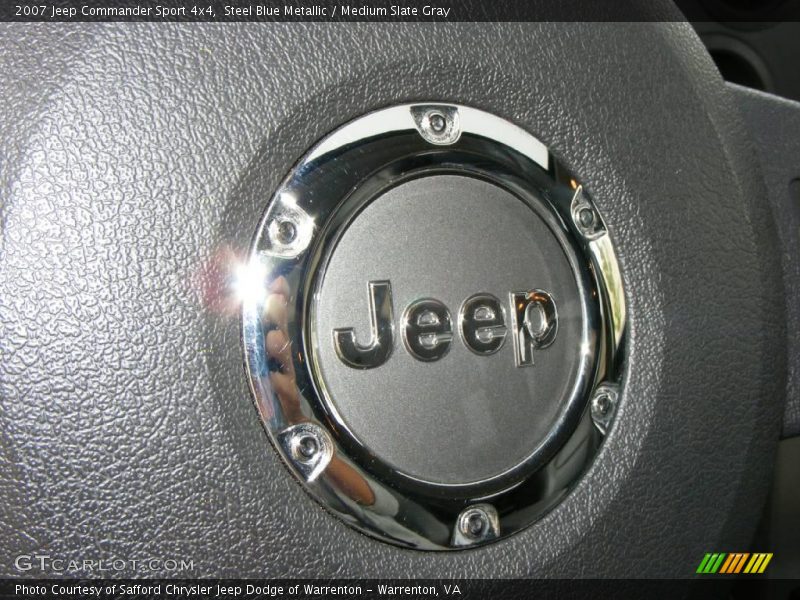 Steel Blue Metallic / Medium Slate Gray 2007 Jeep Commander Sport 4x4