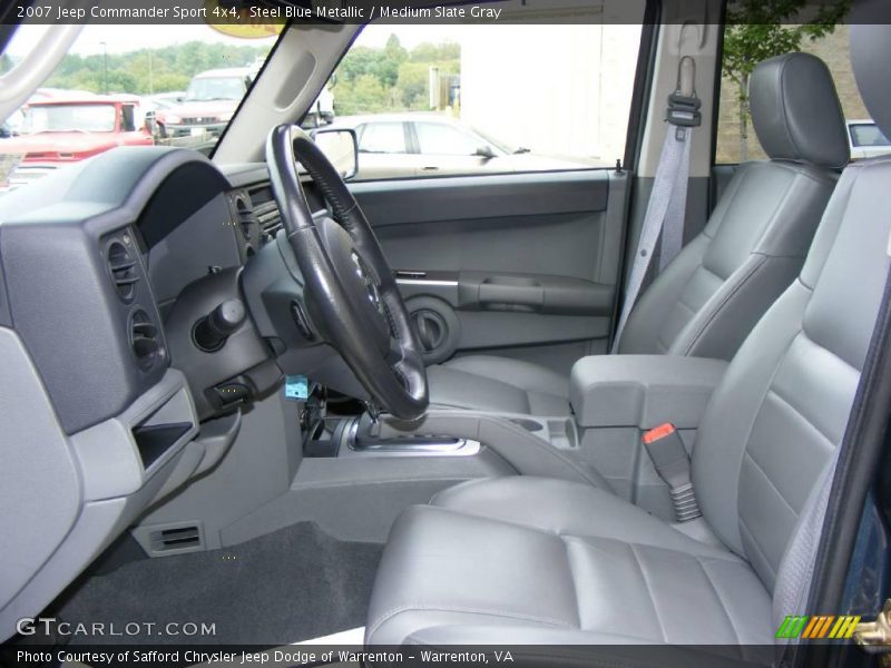 Steel Blue Metallic / Medium Slate Gray 2007 Jeep Commander Sport 4x4