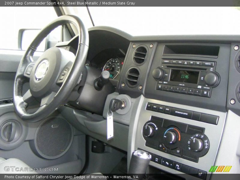 Steel Blue Metallic / Medium Slate Gray 2007 Jeep Commander Sport 4x4