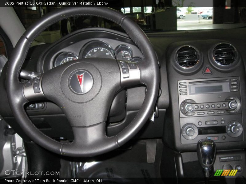 Quicksilver Metallic / Ebony 2009 Pontiac G6 GXP Sedan