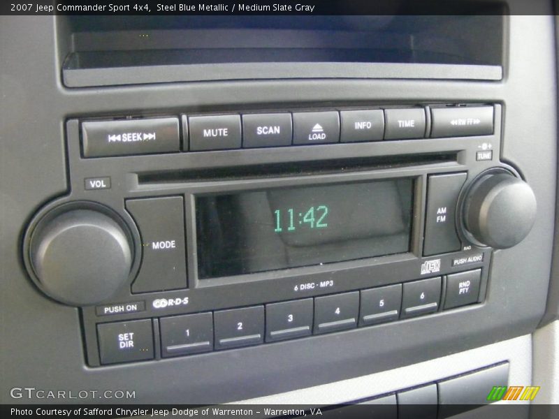 Steel Blue Metallic / Medium Slate Gray 2007 Jeep Commander Sport 4x4