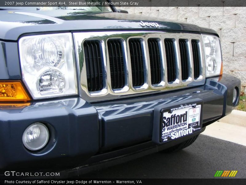 Steel Blue Metallic / Medium Slate Gray 2007 Jeep Commander Sport 4x4