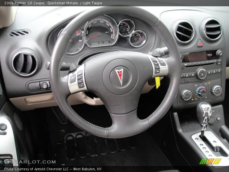 Quicksilver Metallic / Light Taupe 2009 Pontiac G6 Coupe