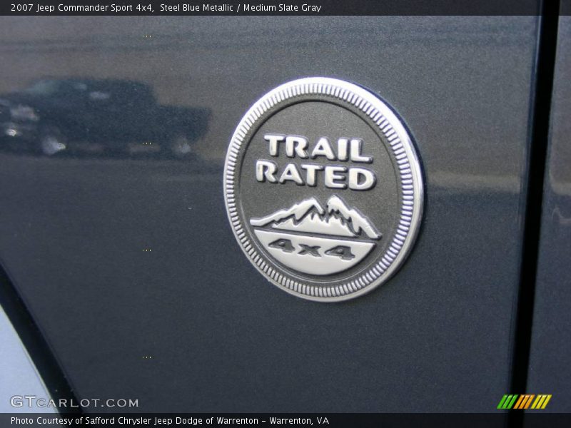 Steel Blue Metallic / Medium Slate Gray 2007 Jeep Commander Sport 4x4