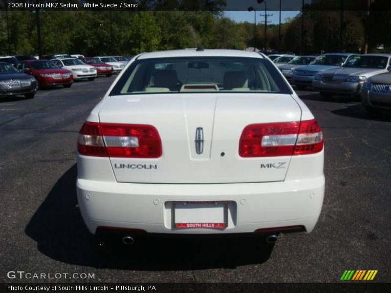 White Suede / Sand 2008 Lincoln MKZ Sedan