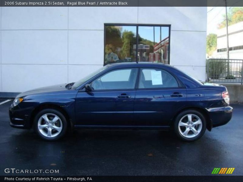 Regal Blue Pearl / Anthracite Black 2006 Subaru Impreza 2.5i Sedan