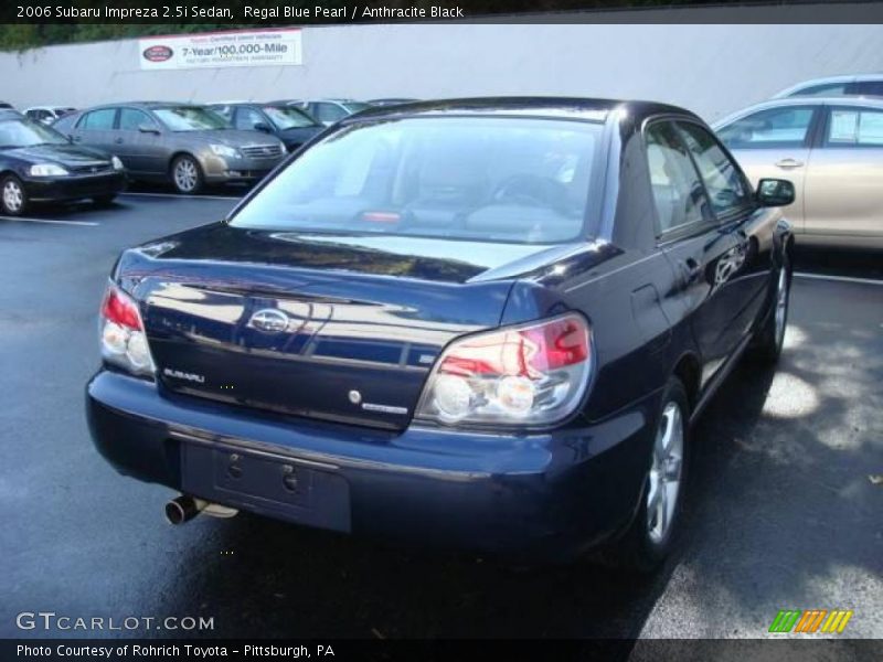 Regal Blue Pearl / Anthracite Black 2006 Subaru Impreza 2.5i Sedan