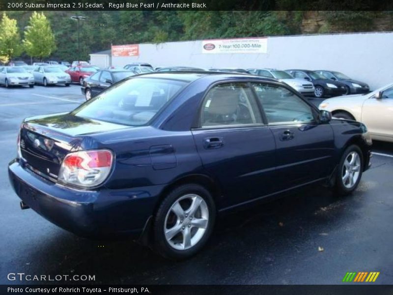 Regal Blue Pearl / Anthracite Black 2006 Subaru Impreza 2.5i Sedan
