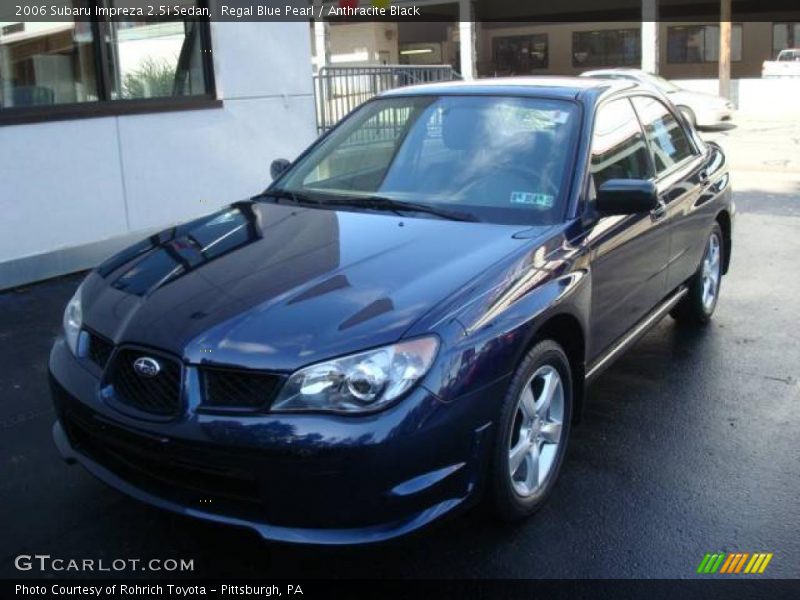 Regal Blue Pearl / Anthracite Black 2006 Subaru Impreza 2.5i Sedan