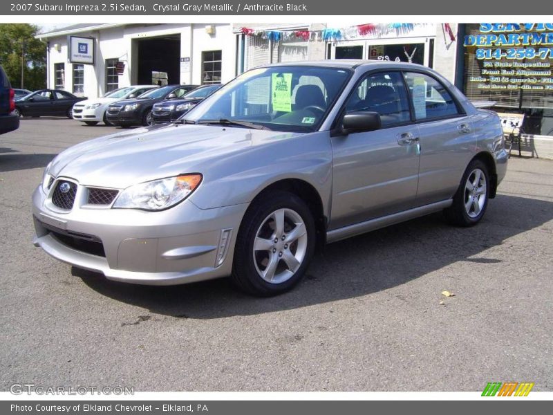 Crystal Gray Metallic / Anthracite Black 2007 Subaru Impreza 2.5i Sedan