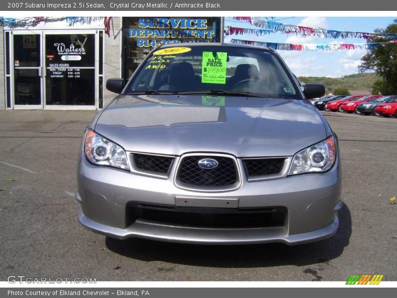 Crystal Gray Metallic / Anthracite Black 2007 Subaru Impreza 2.5i Sedan