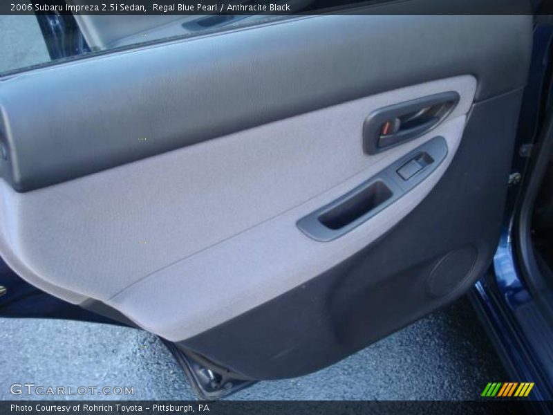 Regal Blue Pearl / Anthracite Black 2006 Subaru Impreza 2.5i Sedan