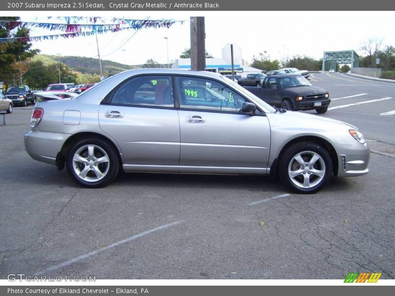 Crystal Gray Metallic / Anthracite Black 2007 Subaru Impreza 2.5i Sedan