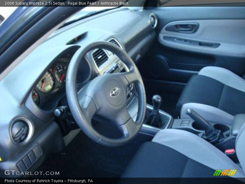 Regal Blue Pearl / Anthracite Black 2006 Subaru Impreza 2.5i Sedan