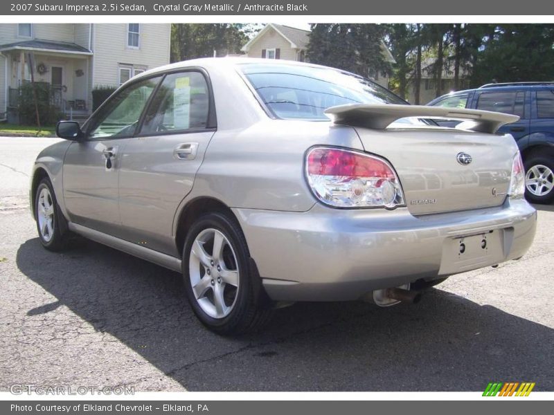 Crystal Gray Metallic / Anthracite Black 2007 Subaru Impreza 2.5i Sedan