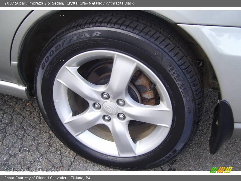 Crystal Gray Metallic / Anthracite Black 2007 Subaru Impreza 2.5i Sedan