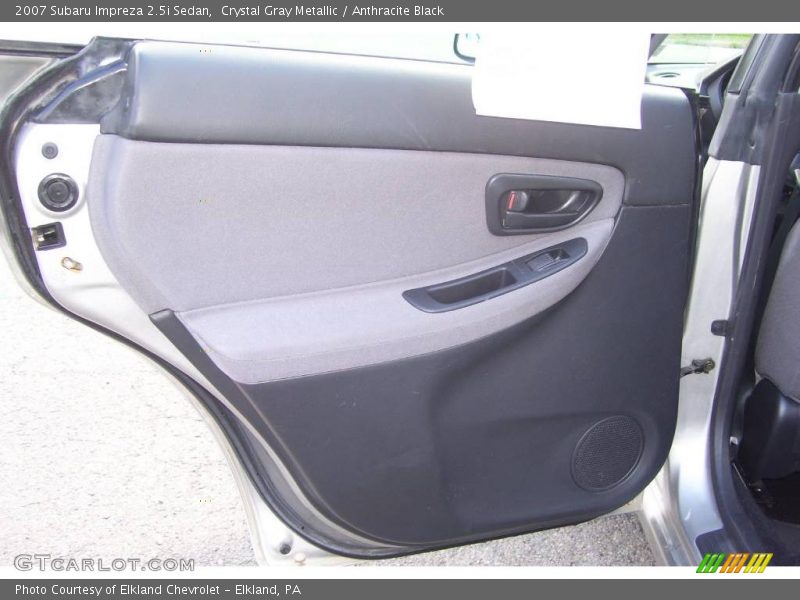 Crystal Gray Metallic / Anthracite Black 2007 Subaru Impreza 2.5i Sedan