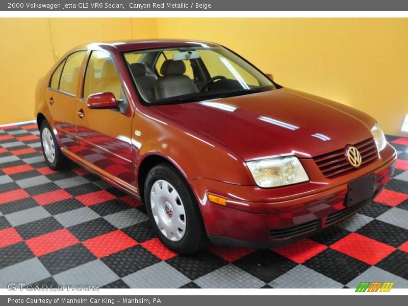 Canyon Red Metallic / Beige 2000 Volkswagen Jetta GLS VR6 Sedan