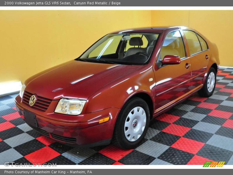 Canyon Red Metallic / Beige 2000 Volkswagen Jetta GLS VR6 Sedan