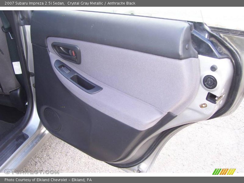 Crystal Gray Metallic / Anthracite Black 2007 Subaru Impreza 2.5i Sedan