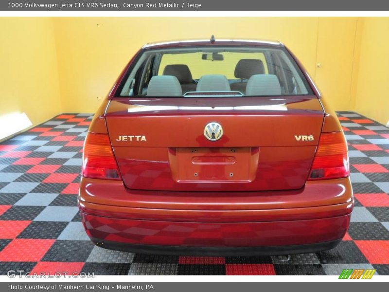 Canyon Red Metallic / Beige 2000 Volkswagen Jetta GLS VR6 Sedan