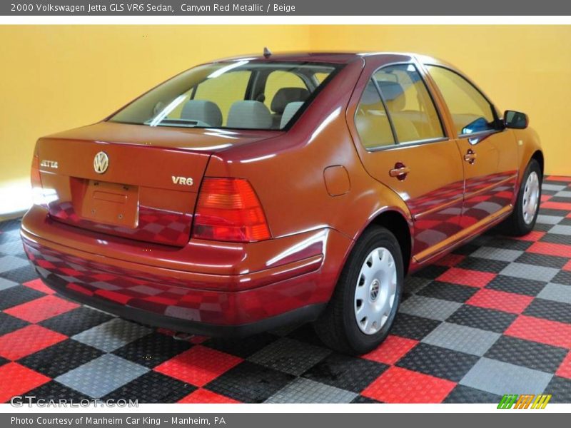 Canyon Red Metallic / Beige 2000 Volkswagen Jetta GLS VR6 Sedan