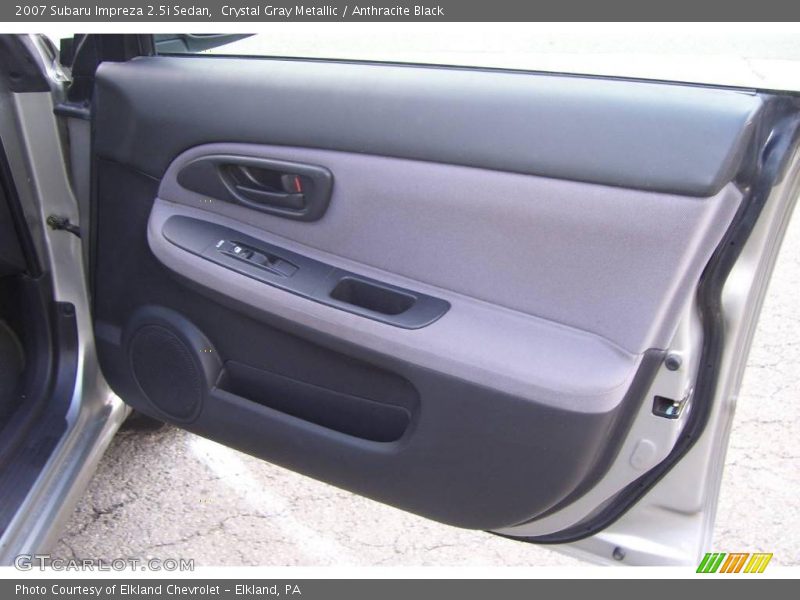 Crystal Gray Metallic / Anthracite Black 2007 Subaru Impreza 2.5i Sedan