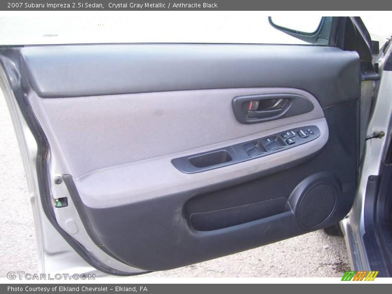 Crystal Gray Metallic / Anthracite Black 2007 Subaru Impreza 2.5i Sedan