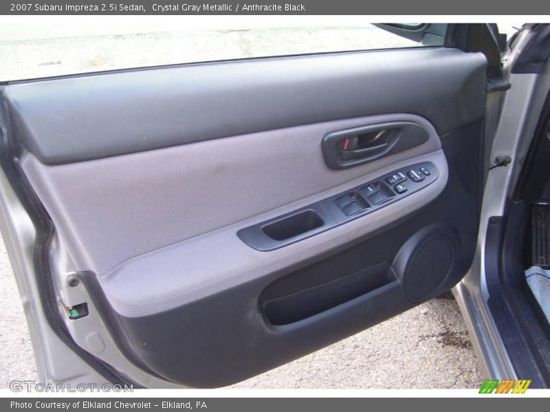Crystal Gray Metallic / Anthracite Black 2007 Subaru Impreza 2.5i Sedan