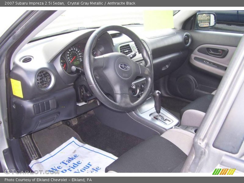 Crystal Gray Metallic / Anthracite Black 2007 Subaru Impreza 2.5i Sedan